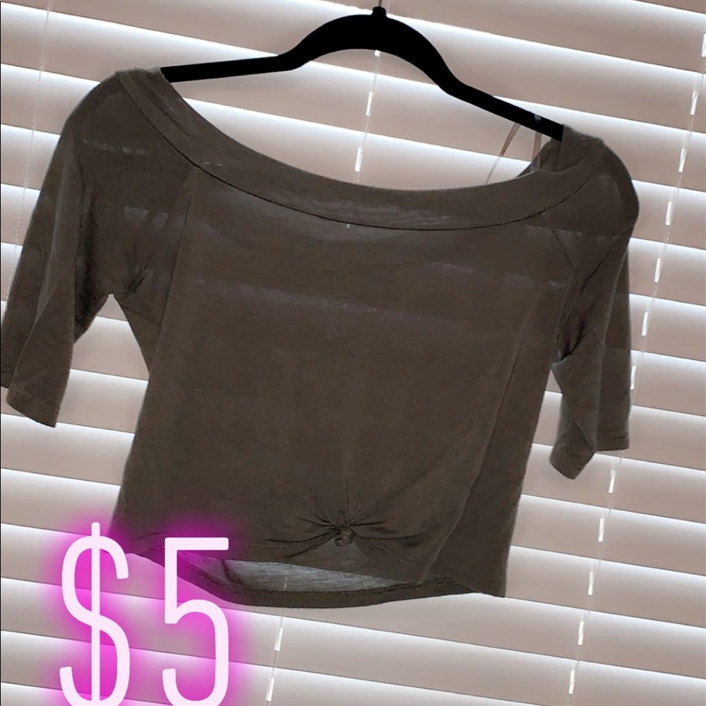 olive off the shoulder top